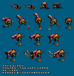 Contra: Hard Corps - Zako Alien