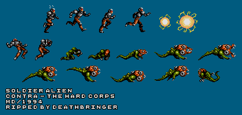Contra: Hard Corps - Soldier Alien