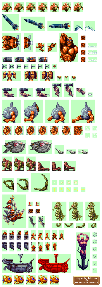 Ai Cho Aniki (JPN) - Level 3 Enemies