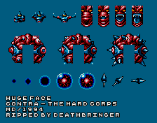 Contra: Hard Corps - Huge Face