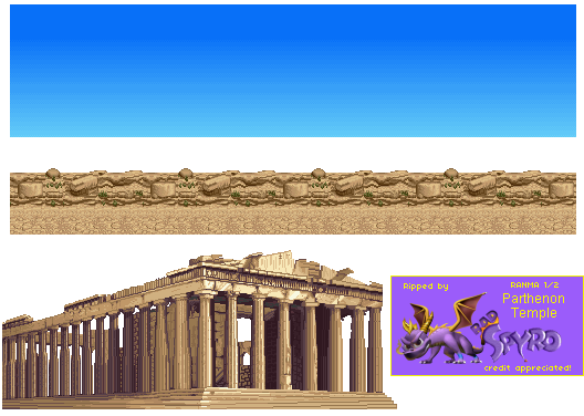 Ranma ½ II: Anything-Goes Martial Arts (JPN) - Parthenon Temple
