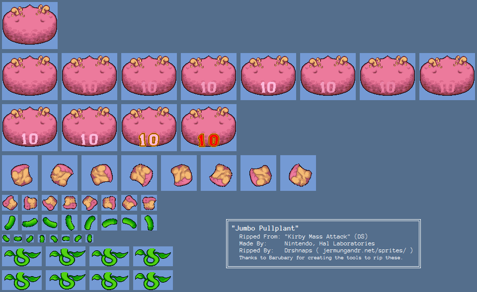 Kirby Mass Attack - Jumbo Pullplant