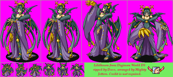 PC / Computer - Digimon Masters - Lilithmon - The Models Resource