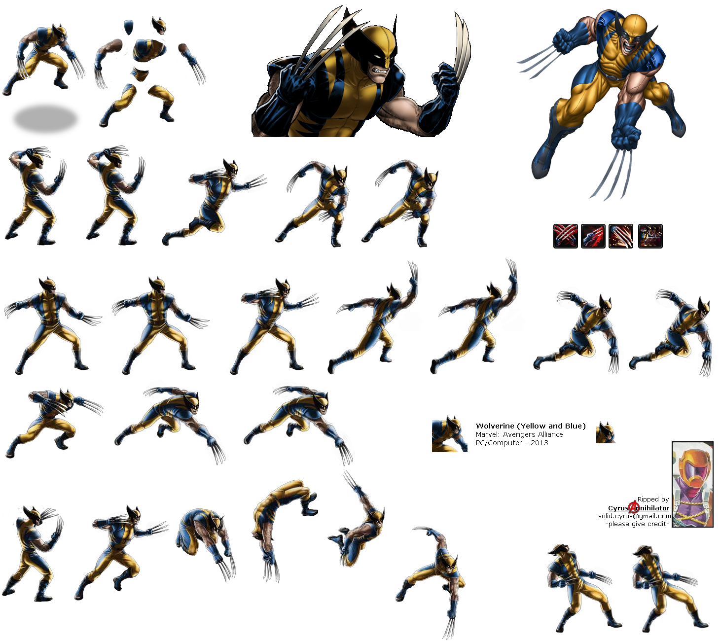 Marvel: Avengers Alliance - Wolverine (Yellow & Blue)