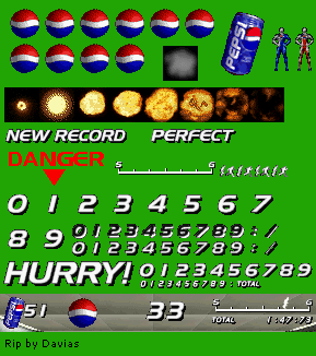 Pepsiman: The Running Hero (JPN) - HUD & Miscellaneous