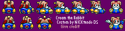Cream (Sonic Drift, Super Mario Kart-Style)