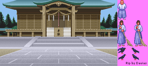 Bishoujo Senshi Sailormoon S: Jougai Rantou! Shuyaku Soudatsusen (JPN) - Hikawa Shrine