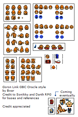 Goron Link (Zelda Game Boy-Style)