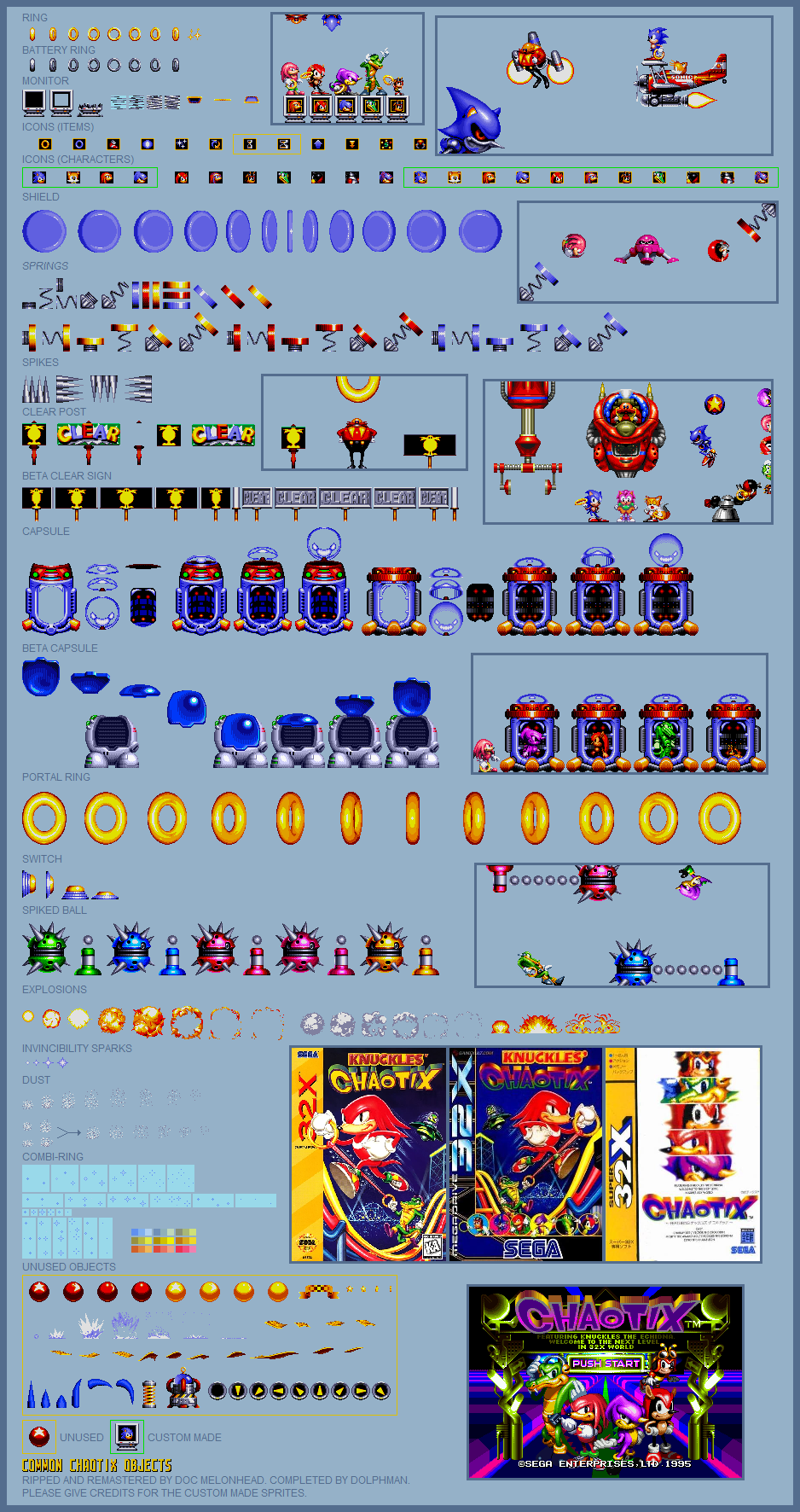 Knuckles' Chaotix (32X) - Items