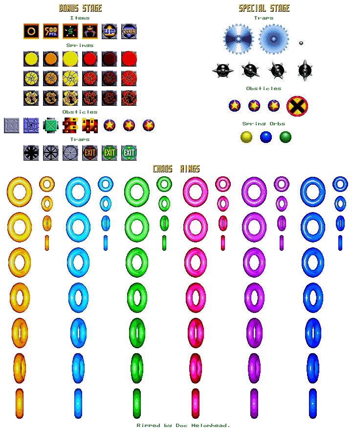 Knuckles' Chaotix (32X) - Special Stages