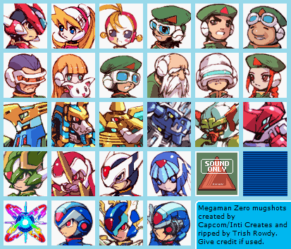 Mega Man Zero - Mugshots