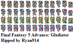 Final Fantasy 5 Advance - Gladiator
