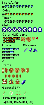 HUD, Items, & SFX