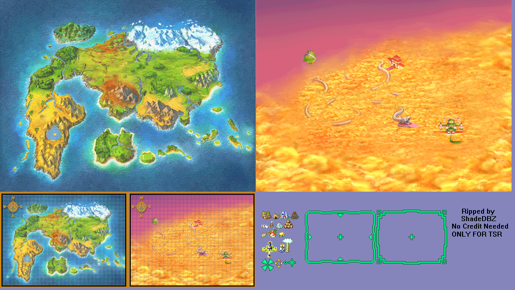 Dragon Ball Z: Attack of the Saiyans - World Map