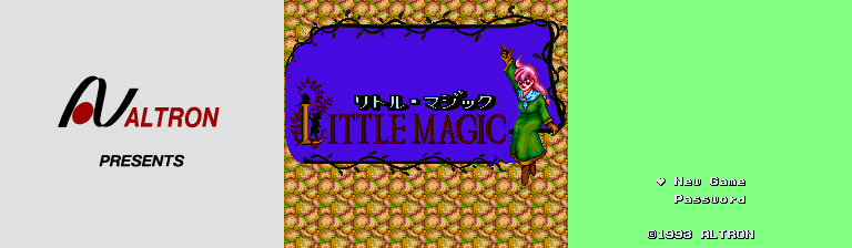 Little Magic (JPN) - Title Screen