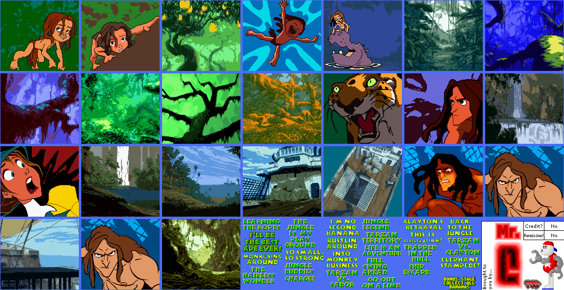 Tarzan - Level Titles
