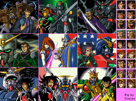 Kidou Butouden G-Gundam (JPN) - Portraits