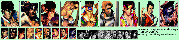 Soul Blade Super - Portraits & Mugshots