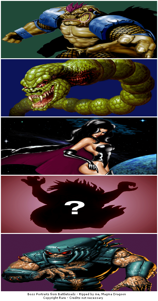 Battletoads - Boss Portraits