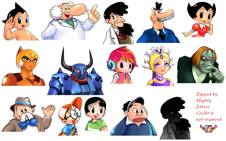 Astro Boy: Tap Tap Rush - Character Portraits