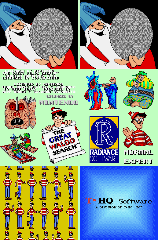 The Great Waldo Search (USA) - Title Screen & Menu
