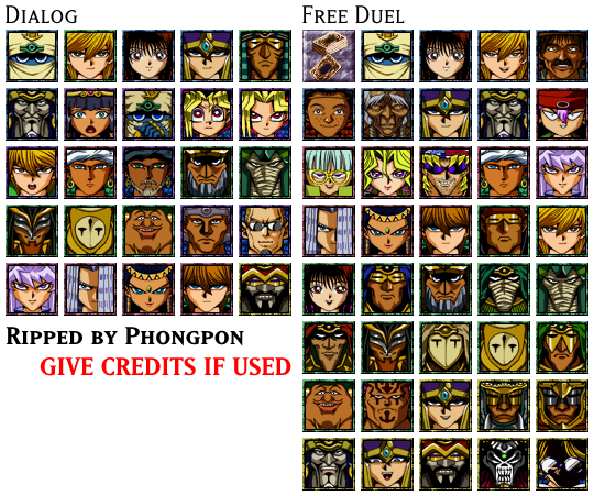 Yu-Gi-Oh! Forbidden Memories - Mugshots