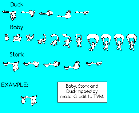 Duck, Stork & Baby