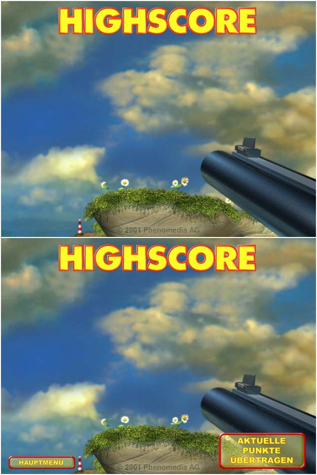 Moorhuhn 3: Es gibt Huhn - High Score Screen