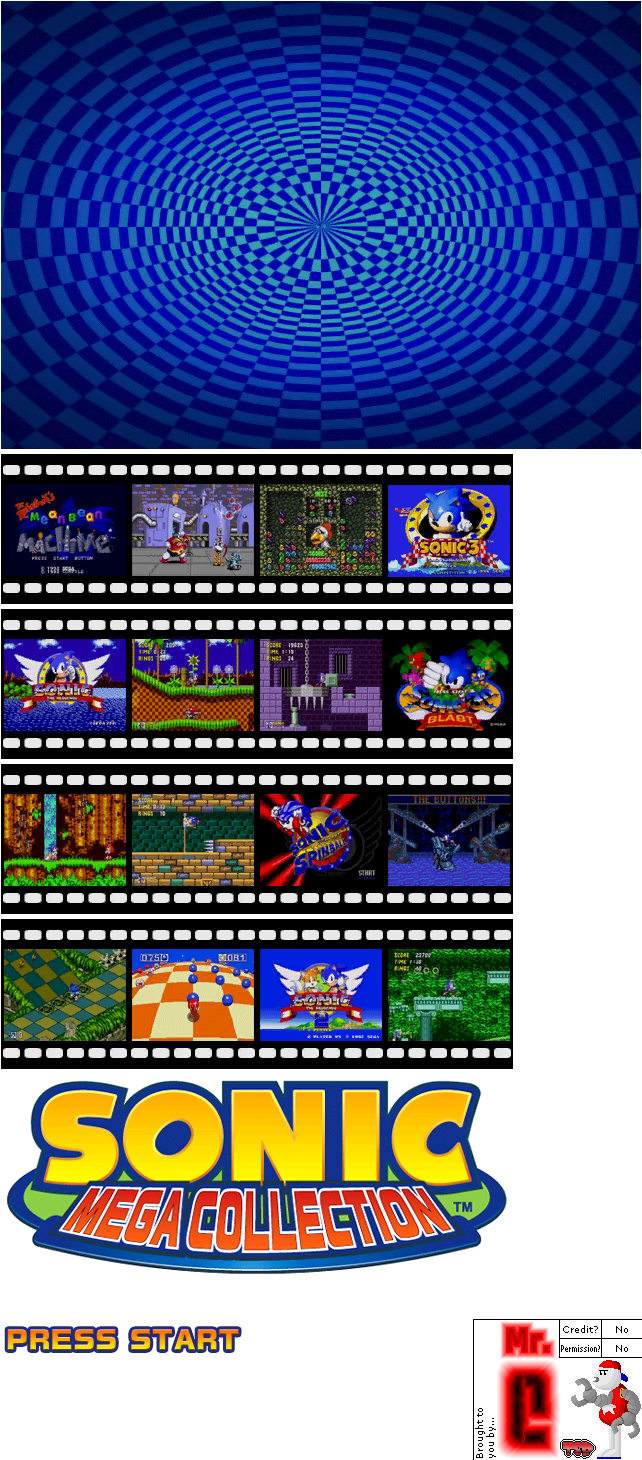Sonic Mega Collection - Title Screen