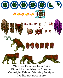Exile - Mt. Koya Enemies