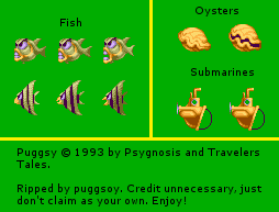 Puggsy - Star Fall Lake Enemies