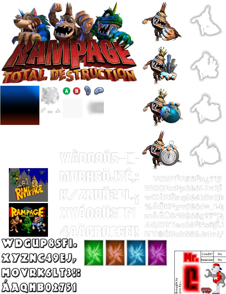 Rampage: Total Destruction - Title Screen