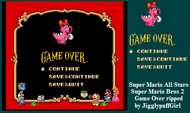 Super Mario All-Stars: Super Mario Bros. 2 - Game Over