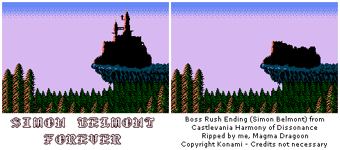 Castlevania: Harmony of Dissonance - Boss Rush ending (Simon)