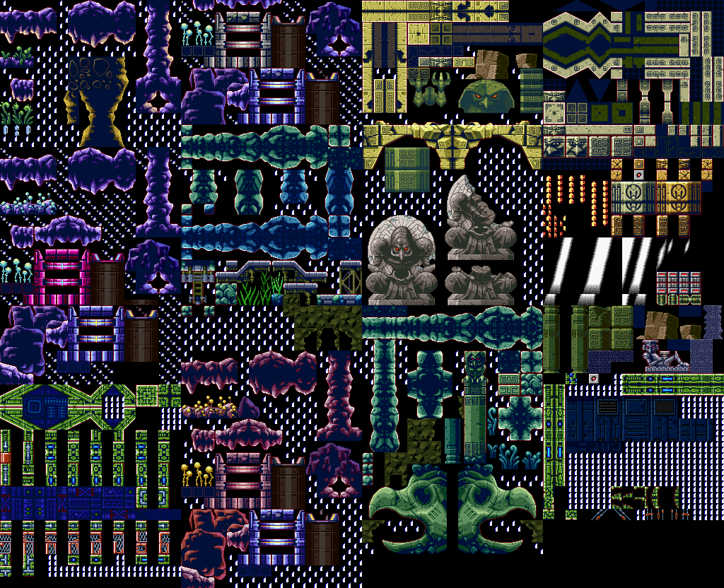 Metroid Zero Mission - Crateria Tiles