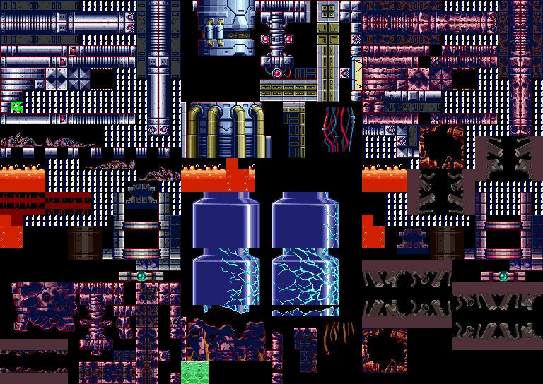 Metroid Zero Mission - Tourian Tiles