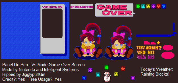 Panel de Pon (JPN) - Vs. Mode Game Over