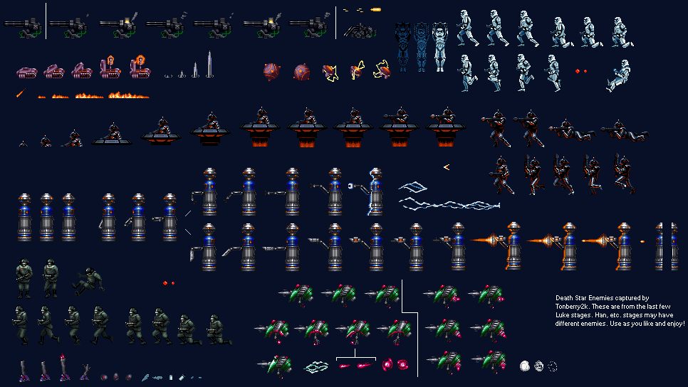 Super Star Wars 3: Return of the Jedi - Death Star Enemies