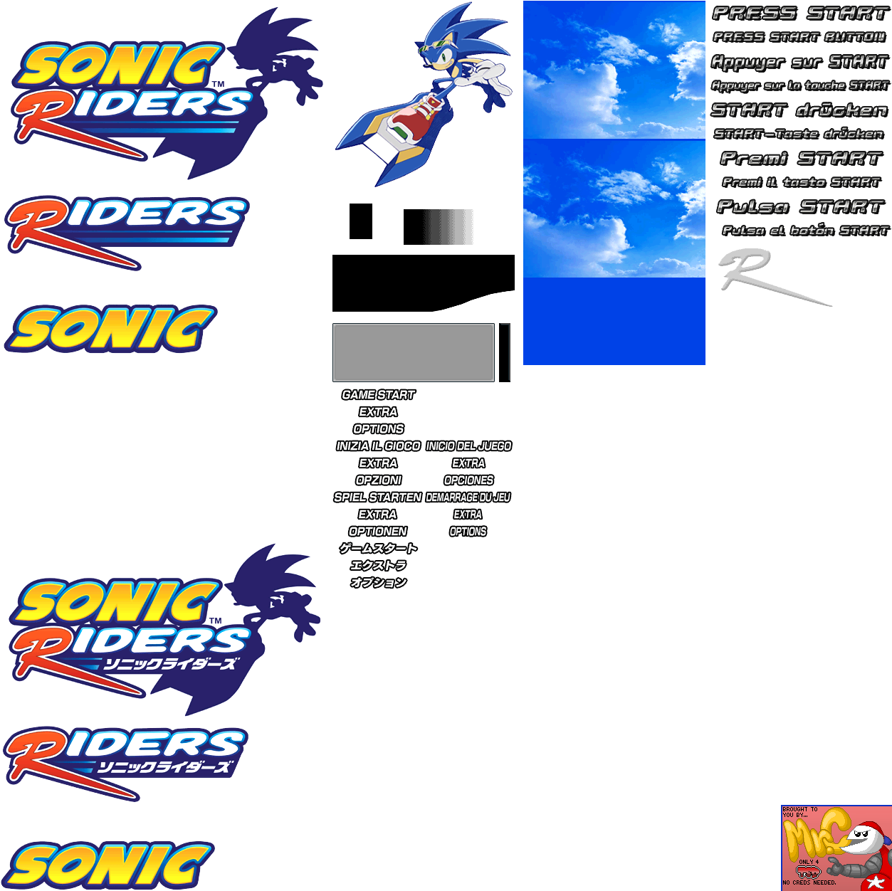 Sonic Riders - Title Screen