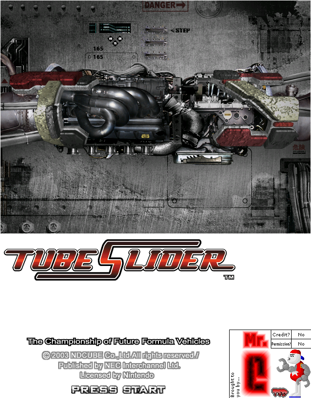 Tube Slider - Title Screen