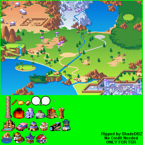 Dragon Ball: Advanced Adventure - World Map