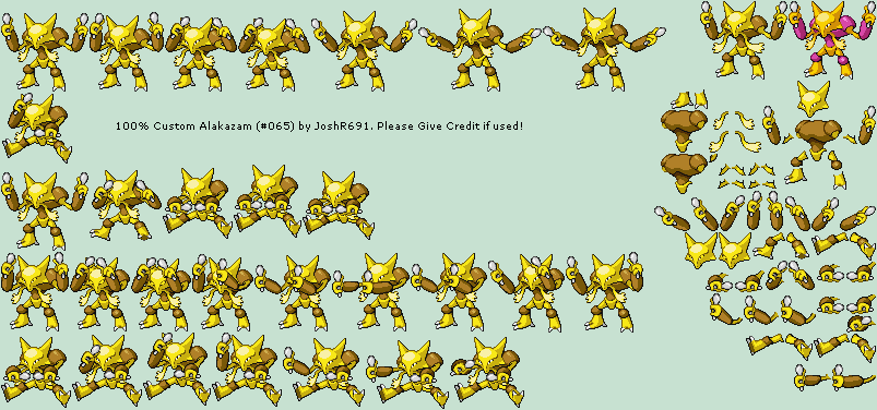 Pokémon Generation 1 Customs - #065 Alakazam