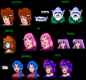 Saint Seiya: Ougon Densetsu Kanketsu Hen (JPN) - Assist Characters