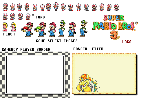 Super Mario Advance 4: Super Mario Bros. 3 - General Sprites