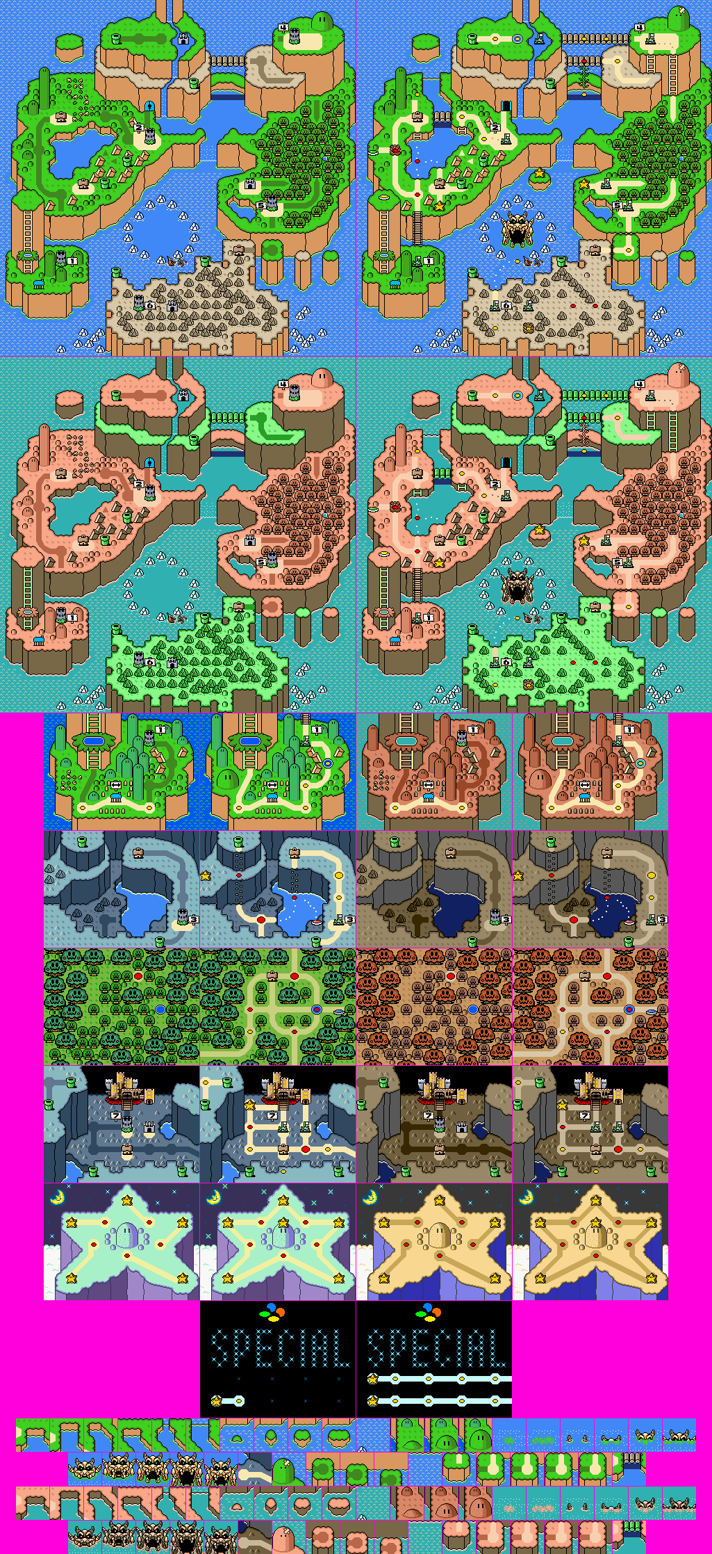 Super Mario World Complete Map