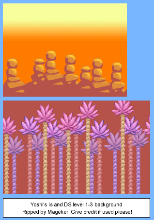 Yoshi's Island DS - World 1-3 Background