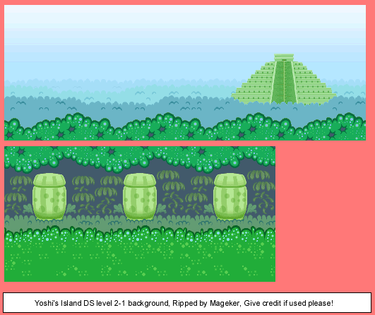 Yoshi's Island DS - World 2-1 Background