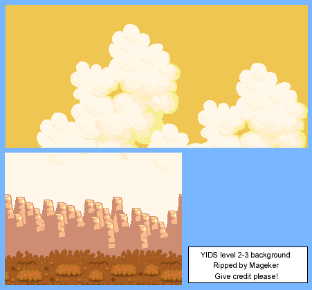 Yoshi's Island DS - World 3-3 Background