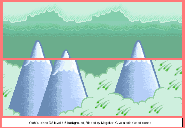 Yoshi's Island DS - World 4-6 Background