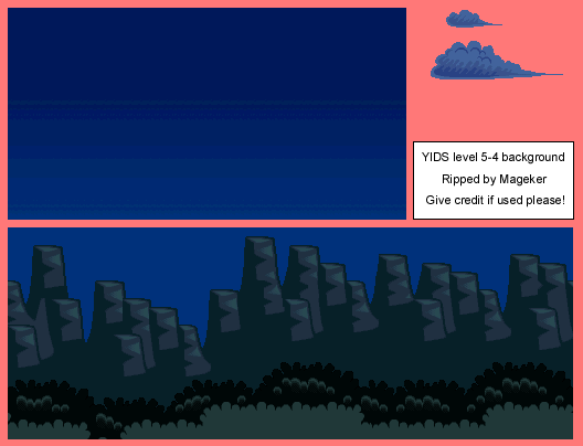 Yoshi's Island DS - World 5-4 Background